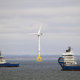 A general view of The European Offshore Wind Deployment Centre located in Aberdeen Bay on September 7, 2018 in Aberdeen, Scotland.
